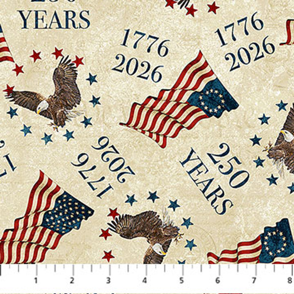 America 250 Beige Multi 250 Toss
