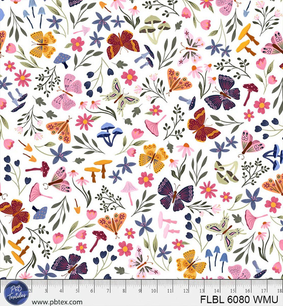 Flutter Blooms Multi Lg Butterflies/Flowers