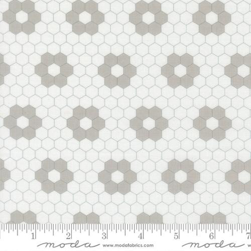 Cat Named Stitch Hexagons Cream Grey