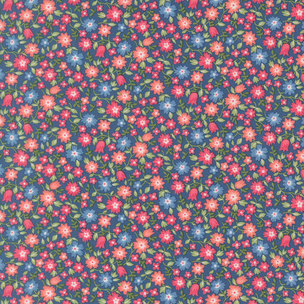 Cat Named Stitch Sm Floral Sea
