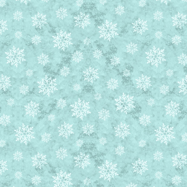 Snowy Greetings Snowflakes-Blue