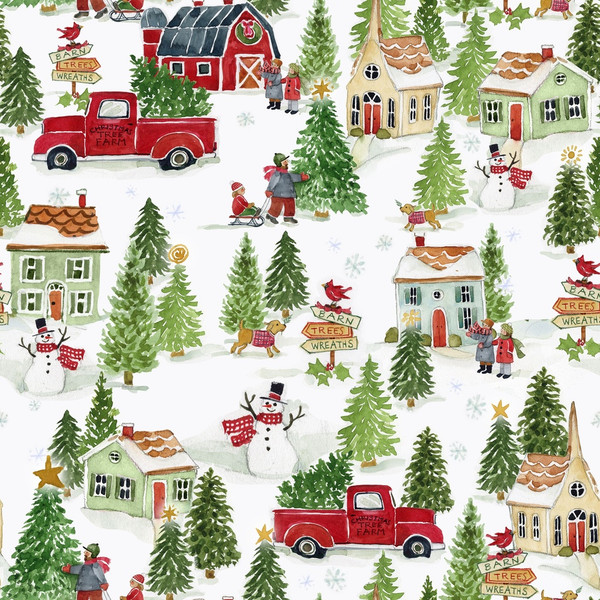 Snowy Greetings Scenic-Multi