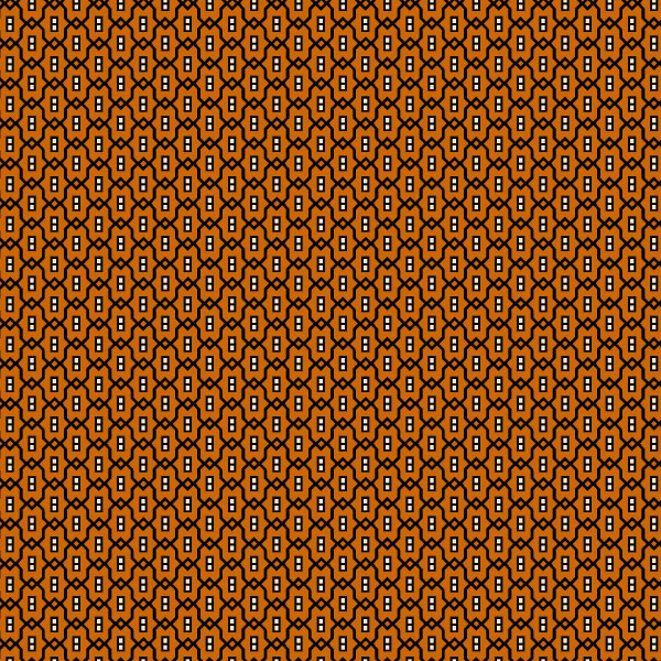 MR MOON Orange Geometric