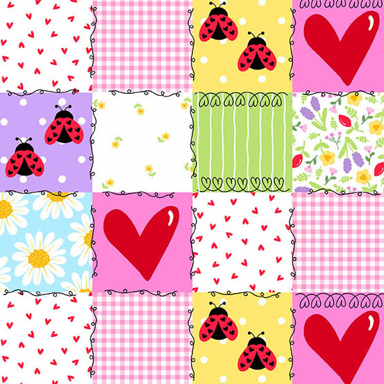 Little Ladies Picnic Patchwork Blossom