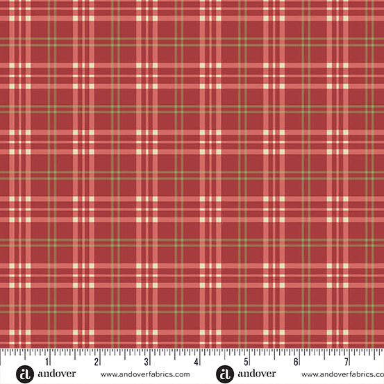 Jingle Bell Pajama Plaid Cranberry