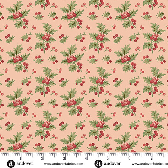 Jingle Bell Holly Branch Strawberry Crème