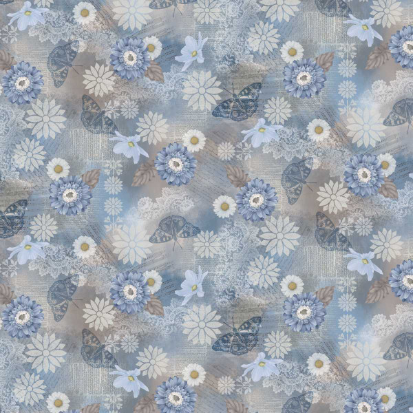 Kindly Yours Floral Mementos Blue