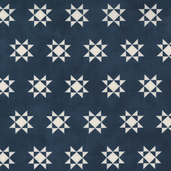 Starlight Gatherings Star Block American Porcelain Navy Blue/ White