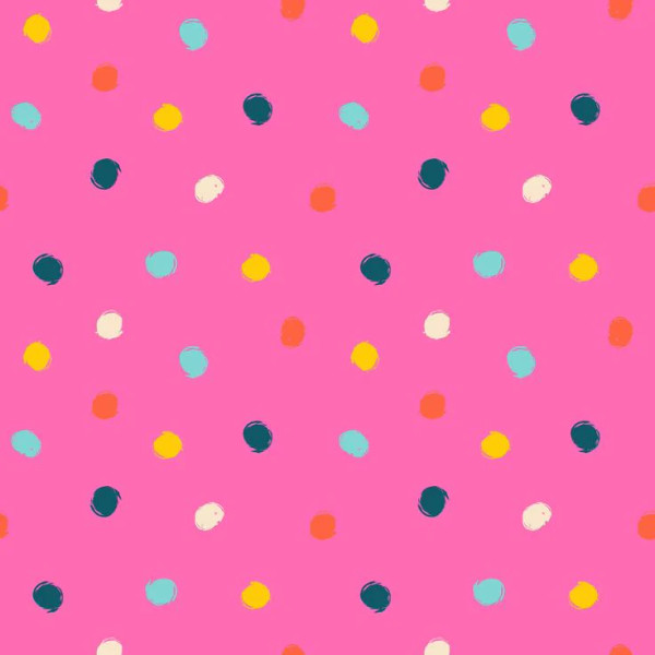 Birthday Poms Lipstick Hot Pink Dots