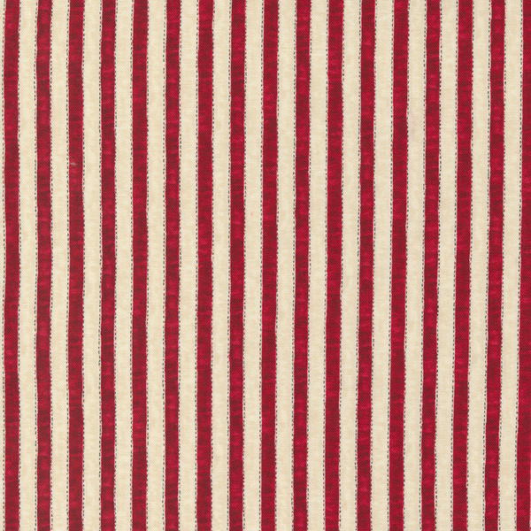 My Country Stripes Parchment Rich Red