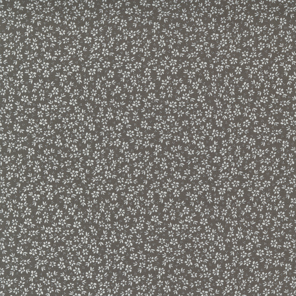 Seashore Drive Harbor Charcoal Gray Tiny Flowers