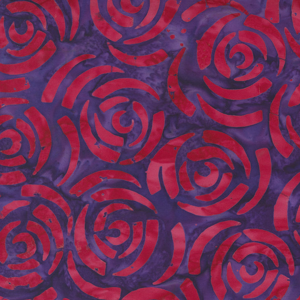 Bossa Nova Batiks Grape Petals Pink/ Purple Floral