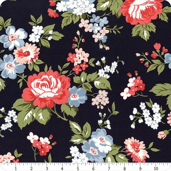 Dwell Cottage Navy Floral