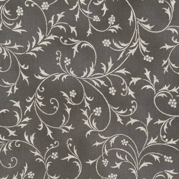 Robert Kaufman Swirls Graphite Gray  W/Metallic