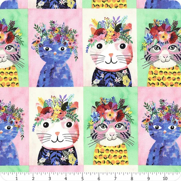 Floral Kitties Multi