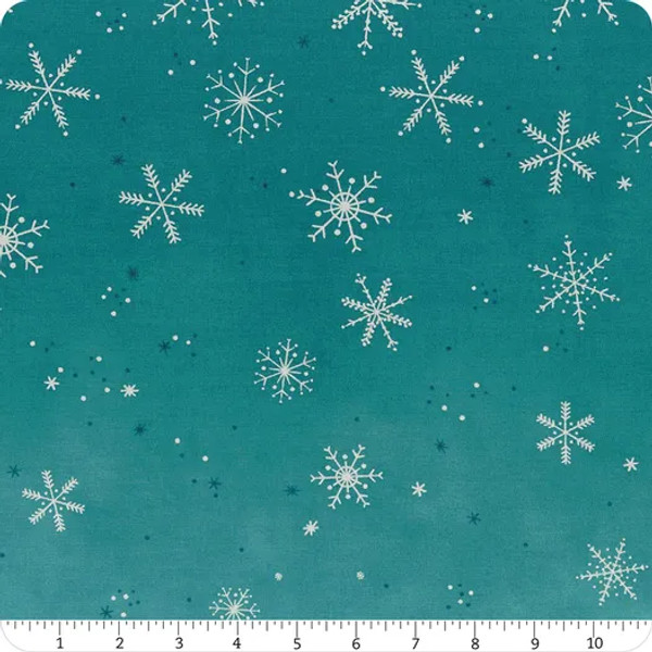 Ombre Flurries Metallic Turquoise