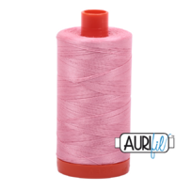 2425 Aurifil Mako Cotton Thread Solid 50 Wt BRIGHT PINK