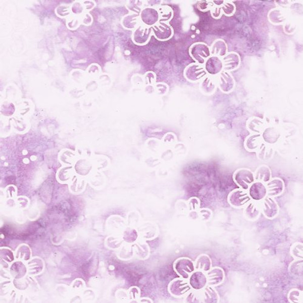 Batik Flora Multi Purple