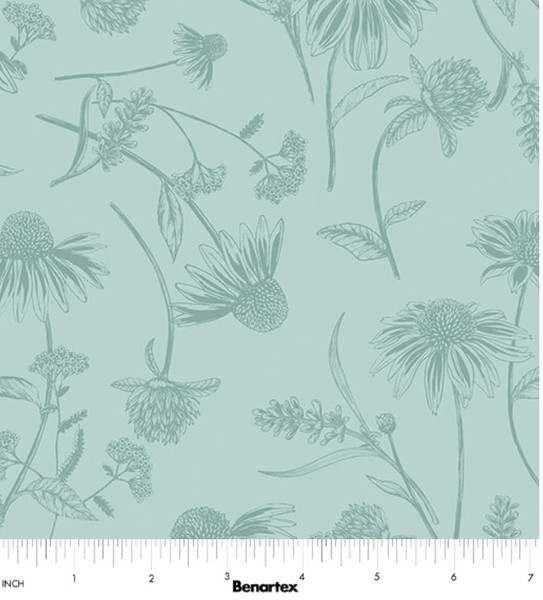 Bee Haven Coneflower Tonal Lt Teal