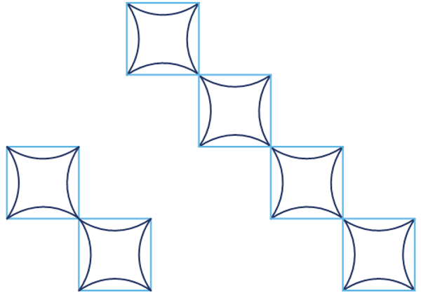 Orange Peel Diagonal Sashing