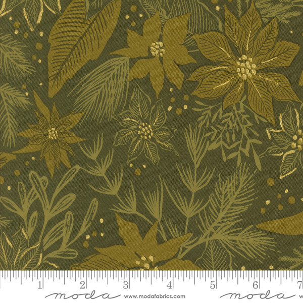 Old World Yuletide Poinsettia Pine