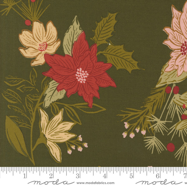 Old World Yuletide Florals Pine