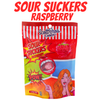 Sour Suckers Raspberry 100g bag
