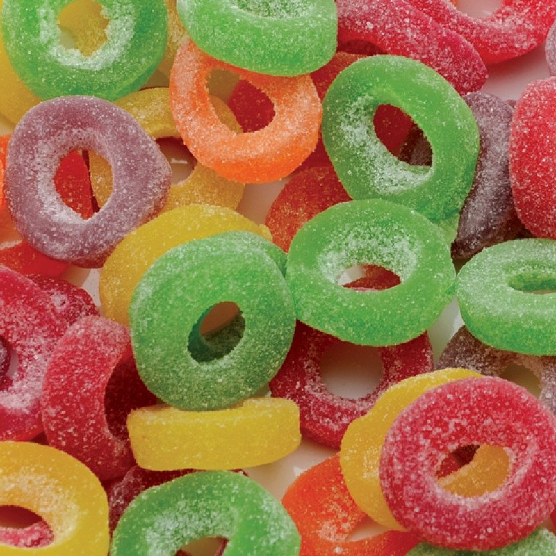 Jelly Fruit Rings 1kg | Confectionery World