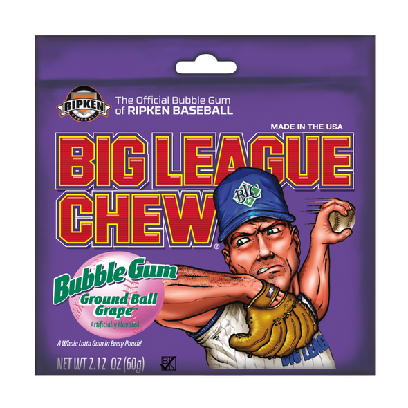 big league chew bubblegum ground ball grape big league chew bubblegum ground ball grape