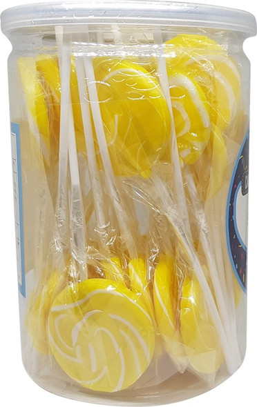 swirl lollipop yellow