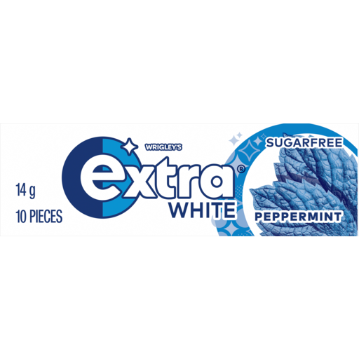 wrigleys extra white sugarfree 14g