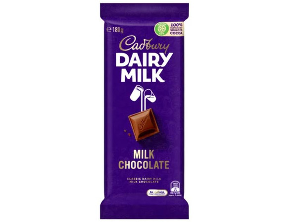 Cadbury dairy milk block