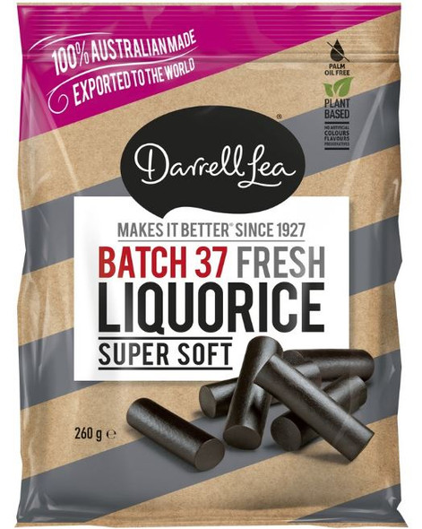 Darrell Lea Black Batch 37 Fresh Liquorice 260g