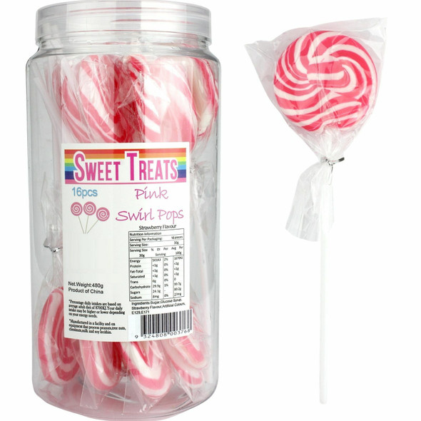 Pink swirly pops