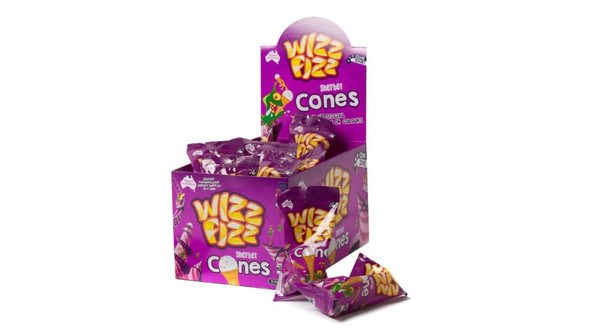 wizz fizz sherbet cones box single