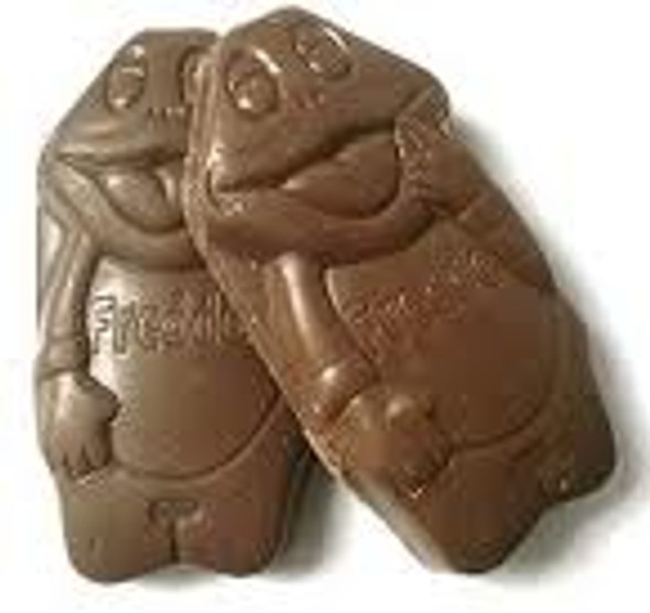 Opened chocolate freddo frogs. delicious confectionery Opened chocolate freddo frogs. delicious confectionery