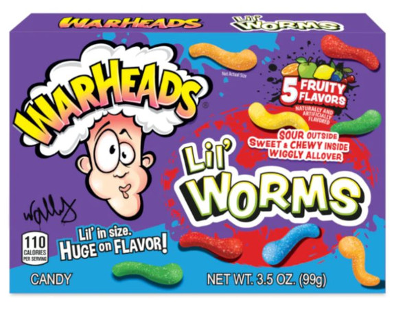 warheads lil' worms 99g