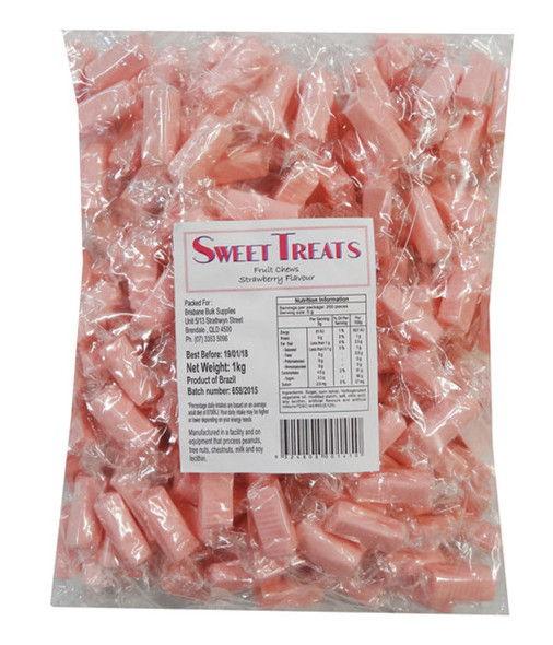 Fruit Chews Strawberry 1kg sweet treats