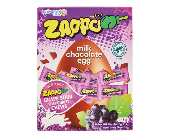 Zappo Milk Chocolate Easter Egg Gift 148g