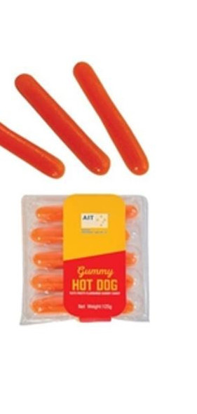 Gummy Hot Dog Frankfurts single pack