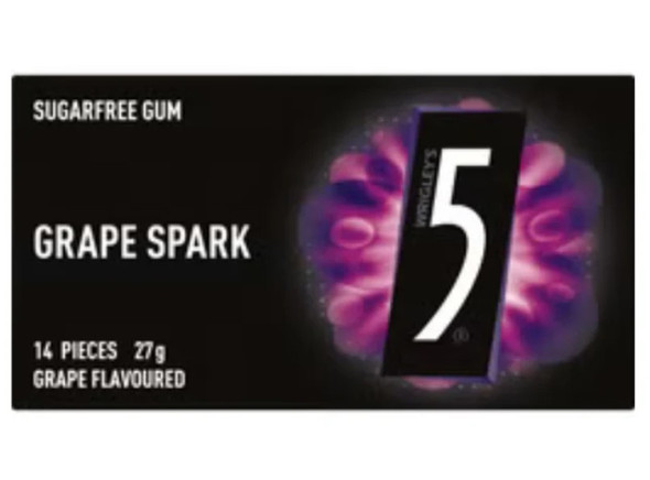 5 gum grape splash 14 x 27g
