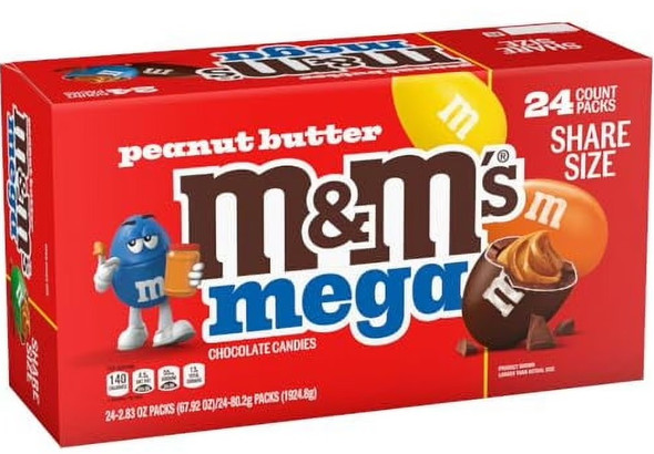 Peanut Butter M&M's 24 x 80.2g Peanut Butter M&M's 24 x 80.2g