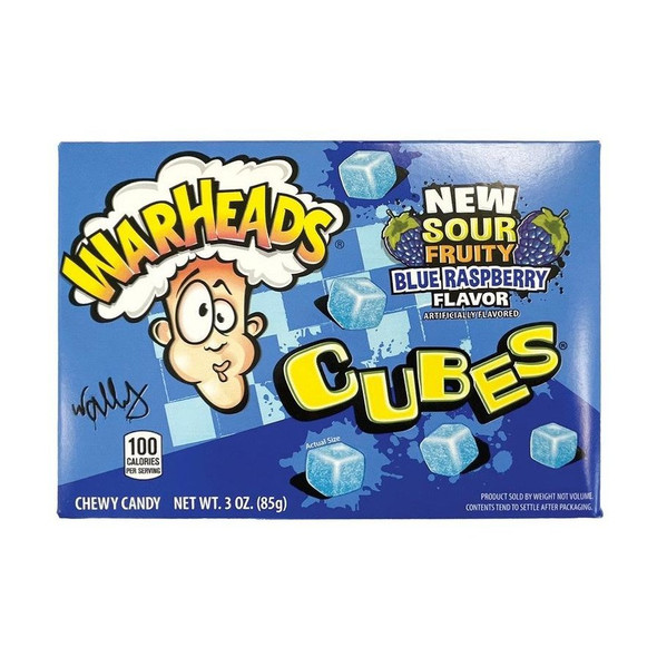 warhead blue raspberry cubes