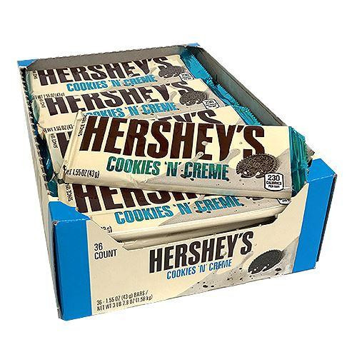 USA Hersheys cookies and cream chocolate bars 43g