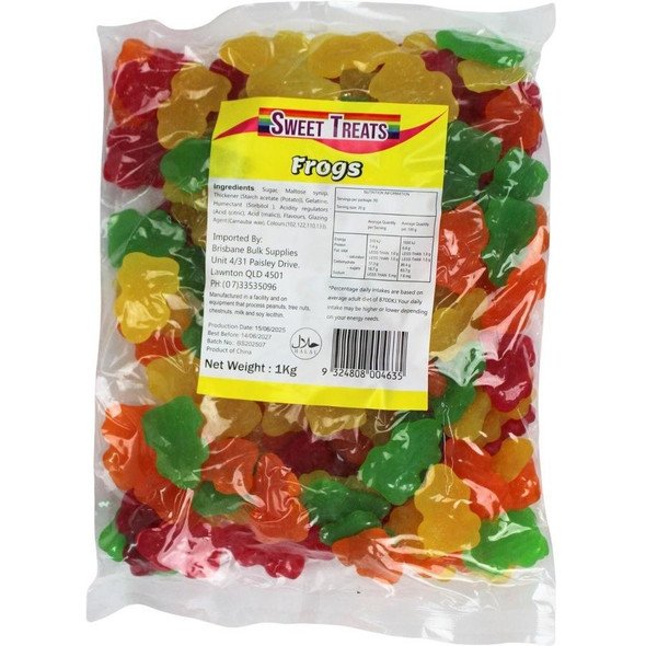 Sweet Treats Mixed Frogs 1kg
