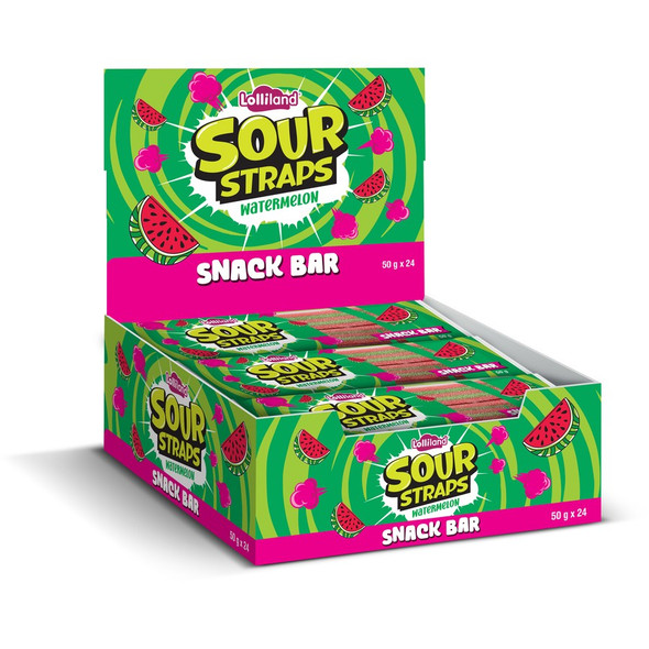 Sour Watermelon straps 50g