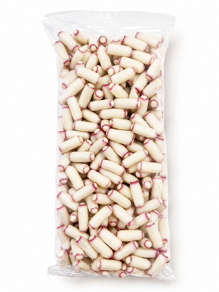 white choc raspberry bullets 875g