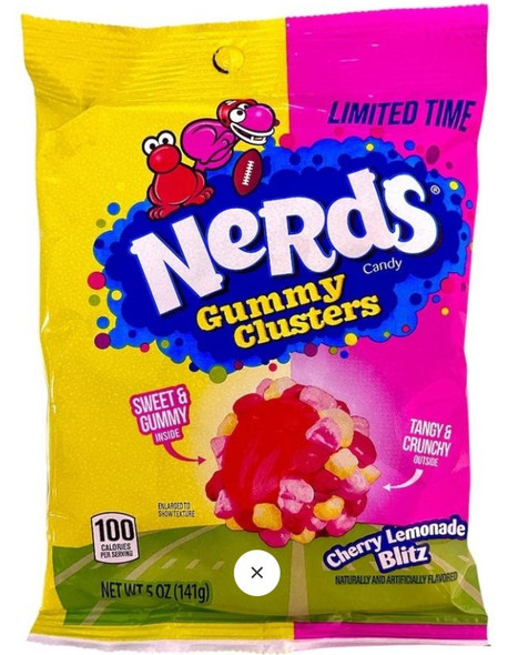 nerd gummy clusters cherry lemonade 141g
