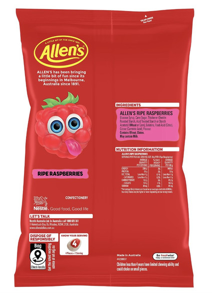 allens bulk ripe raspberries back