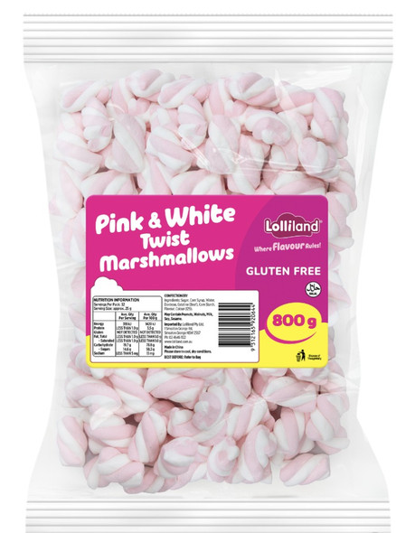 pink twisted marshmallow 1kg